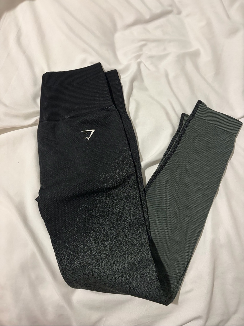 Gymshark Black & Dark Gray Ombre High-Waist Leggings
